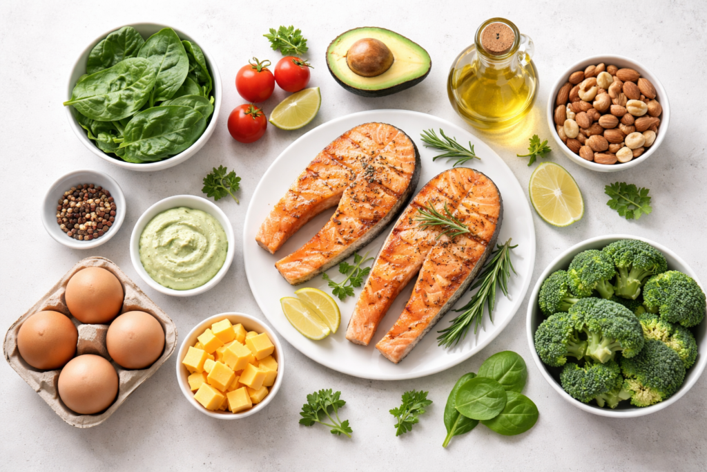 alimentos da alimentação cetogênica para o dia a dia