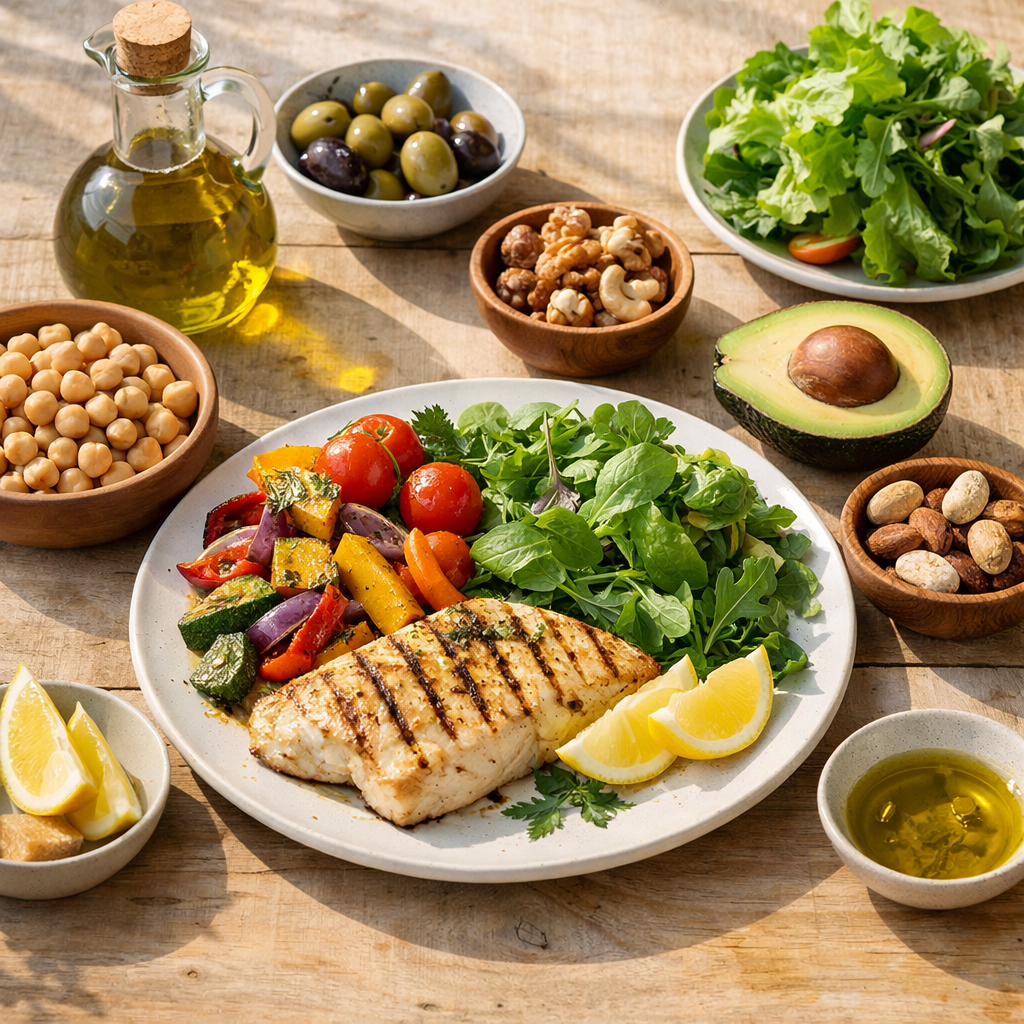 preparo de refeição da dieta mediterrânea para emagrecer com saúde