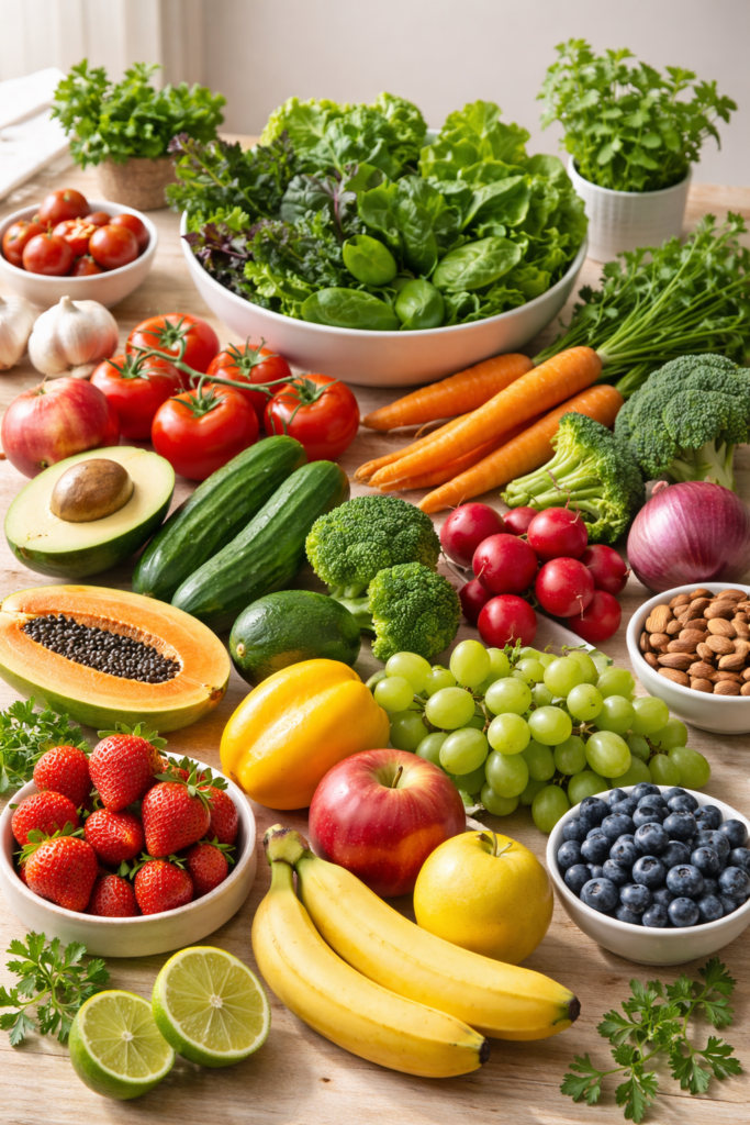 vegetais e frutas da dieta mediterrânea para emagrecer com saúde